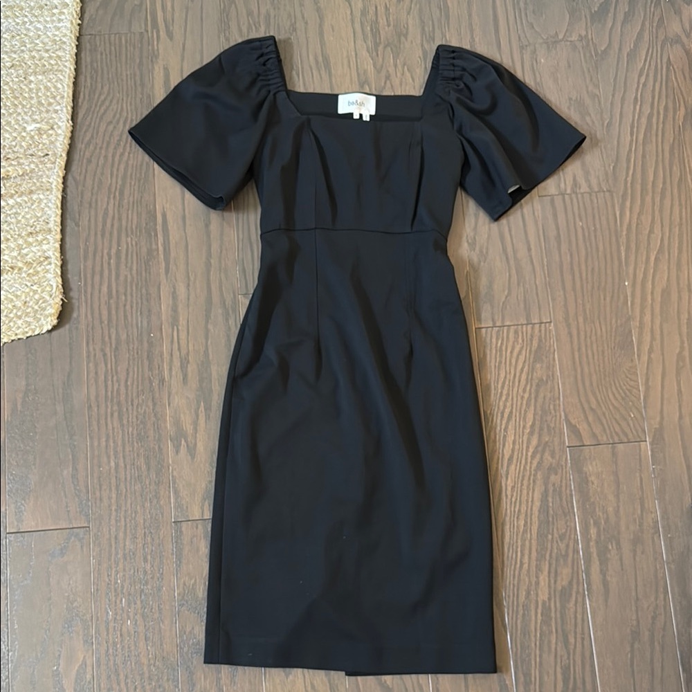 ba&sh square neck short sleeve dress